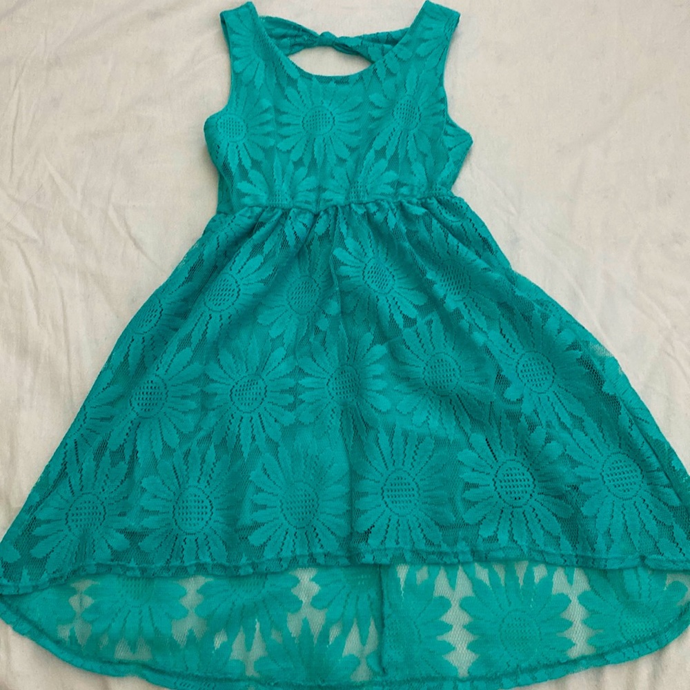 Kiddo by Katie Turquoise dress